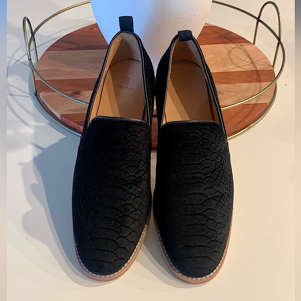 Bill Blass Anthropology Sutton velvet loafers-black-size 8.5